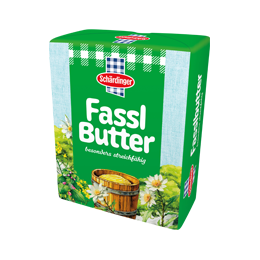 Das Bild zeit die Schärdinger Fasslbutter