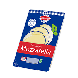 Das Bild zeigt den Schärdinger Mozzarella in Scheiben