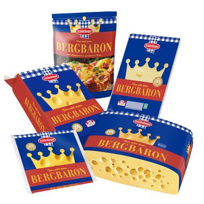 Collage der Bergbaron Produkte