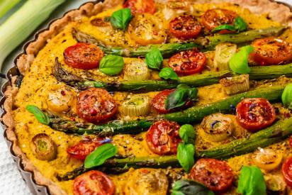 Spargel Quiche