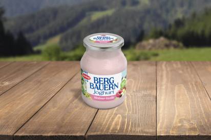 SRD Bergbauern Himbeer Vanille Joghurt im Glas 450g_Header