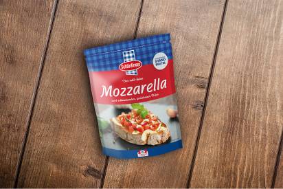 Mozzarella gerieben Header