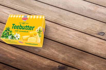 Das Bild zeit die Schärdinger Teebutter aus Sauerrahm