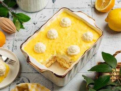 Das Bild zeigt das Limoncello-Tiramisu mit CremiG