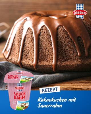 Kakaokuchen mit Sauerrahm